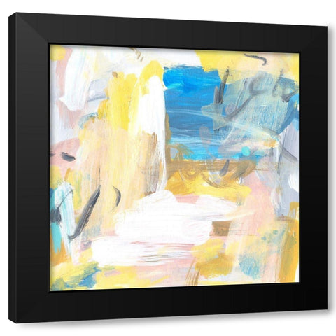 Yellow Sky II Black Modern Wood Framed Art Print with Double Matting by Wang, Melissa