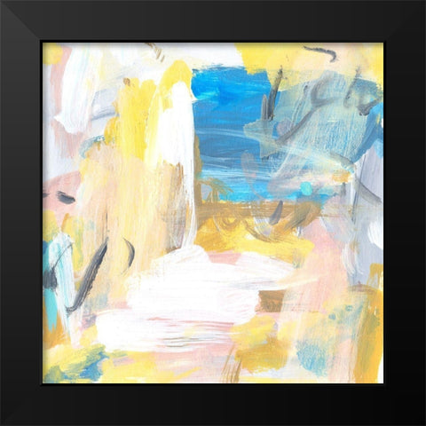 Yellow Sky II Black Modern Wood Framed Art Print by Wang, Melissa