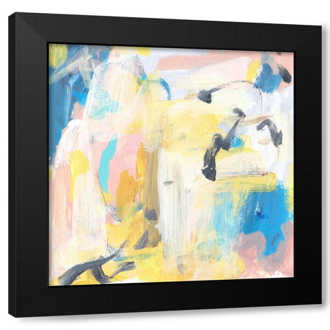 Yellow Sky III Black Modern Wood Framed Art Print with Double Matting by Wang, Melissa