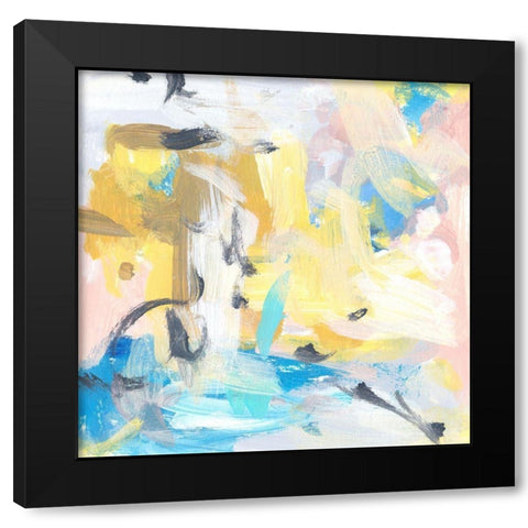 Yellow Sky IV Black Modern Wood Framed Art Print with Double Matting by Wang, Melissa