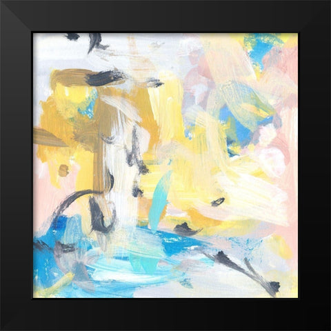 Yellow Sky IV Black Modern Wood Framed Art Print by Wang, Melissa