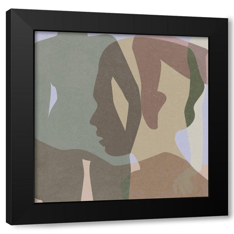 Stories In Between IV Black Modern Wood Framed Art Print with Double Matting by Wang, Melissa
