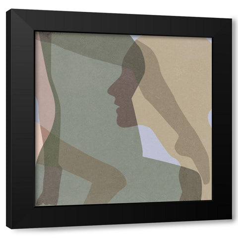 Stories In Between VI Black Modern Wood Framed Art Print with Double Matting by Wang, Melissa