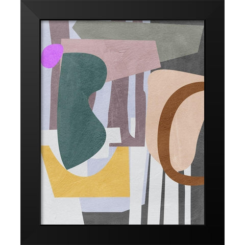 City Shades IV Black Modern Wood Framed Art Print by Wang, Melissa