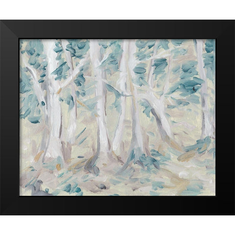 Misty Autumn Forest I Black Modern Wood Framed Art Print by Wang, Melissa