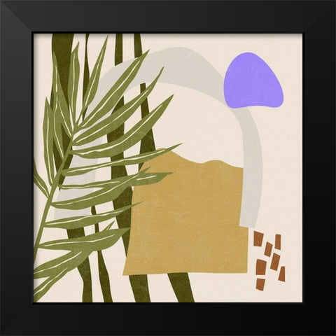 Far Away Place II Black Modern Wood Framed Art Print by Wang, Melissa