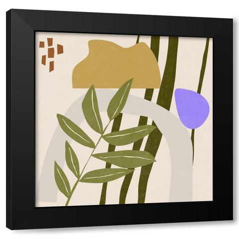 Far Away Place IV Black Modern Wood Framed Art Print with Double Matting by Wang, Melissa