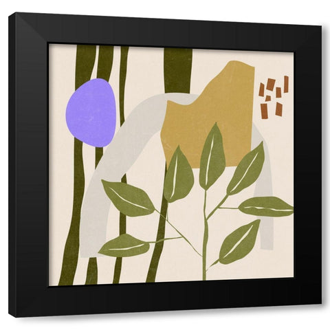 Far Away Place V Black Modern Wood Framed Art Print with Double Matting by Wang, Melissa