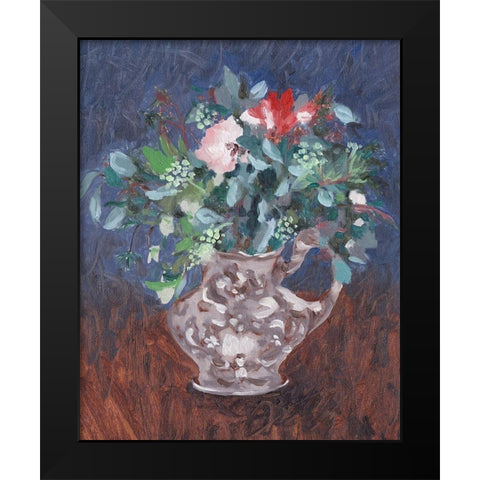 Night Bouquet I Black Modern Wood Framed Art Print by Wang, Melissa