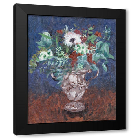 Night Bouquet II Black Modern Wood Framed Art Print with Double Matting by Wang, Melissa