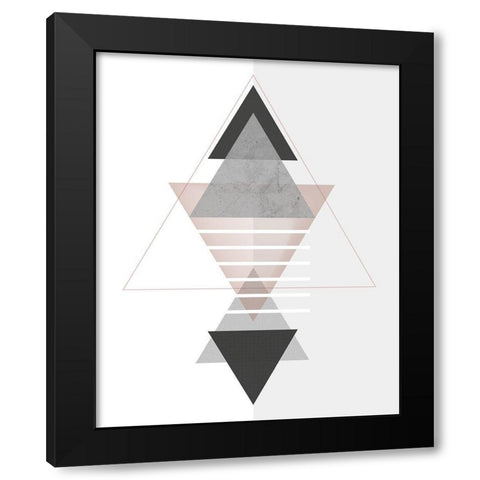 Marbled Deco III Black Modern Wood Framed Art Print by Balbuena, Sabrina