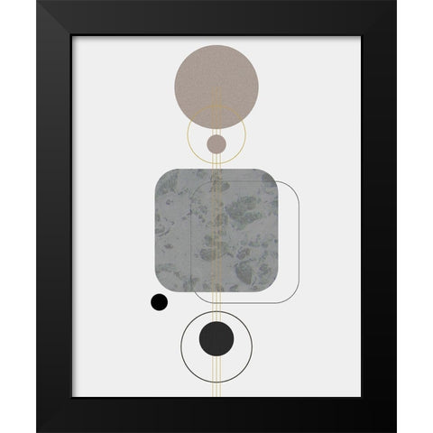 Marbled Deco V Black Modern Wood Framed Art Print by Balbuena, Sabrina
