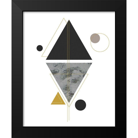 Marbled Deco VI Black Modern Wood Framed Art Print by Balbuena, Sabrina