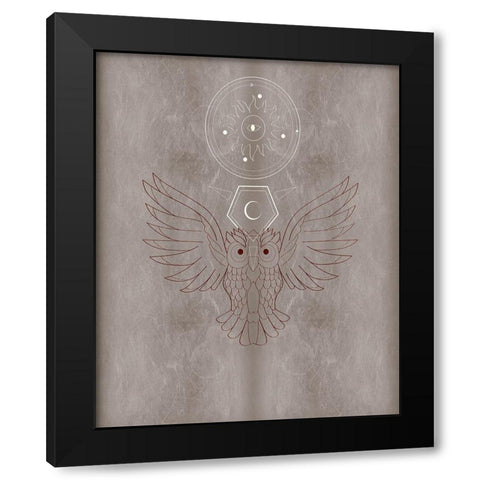 The Mystics V Black Modern Wood Framed Art Print with Double Matting by Balbuena, Sabrina