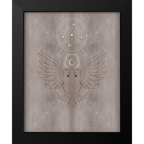 The Mystics V Black Modern Wood Framed Art Print by Balbuena, Sabrina