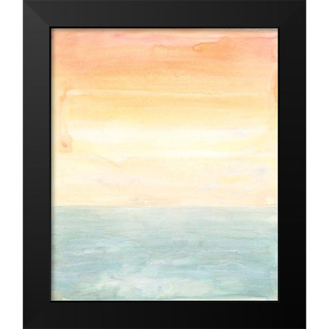 Sunny Horizon II Black Modern Wood Framed Art Print by Stramel, Renee W.