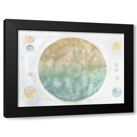 Celestial Skies II Black Modern Wood Framed Art Print by Stramel, Renee W.