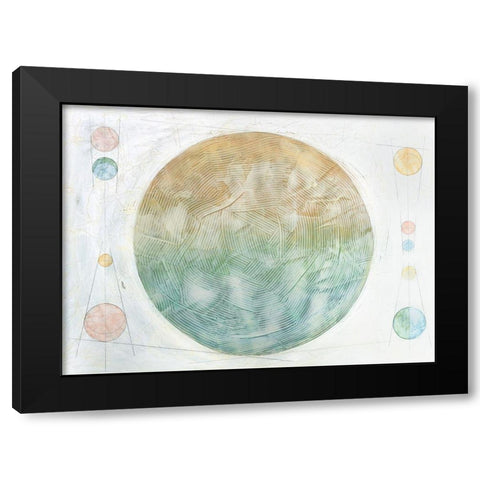 Celestial Skies II Black Modern Wood Framed Art Print with Double Matting by Stramel, Renee W.