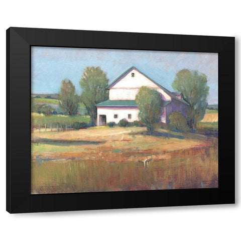 Country Barn II Black Modern Wood Framed Art Print with Double Matting by OToole, Tim