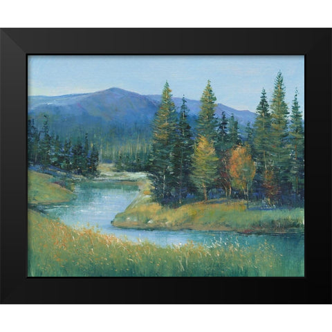 Trout Stream II Black Modern Wood Framed Art Print by OToole, Tim