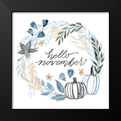 Azure Autumn II Black Modern Wood Framed Art Print by Popp, Grace