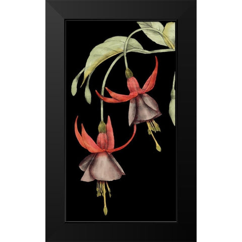 Graphic Fuchsia V Black Modern Wood Framed Art Print by Goldberger, Jennifer