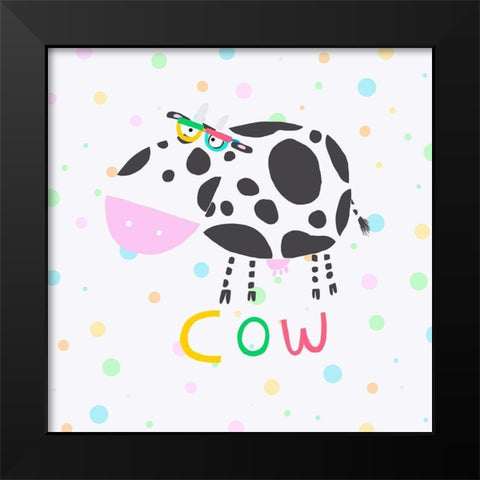 Animal Spots VII Black Modern Wood Framed Art Print by Daly, Carla