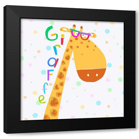 Animal Spots IX Black Modern Wood Framed Art Print by Daly, Carla