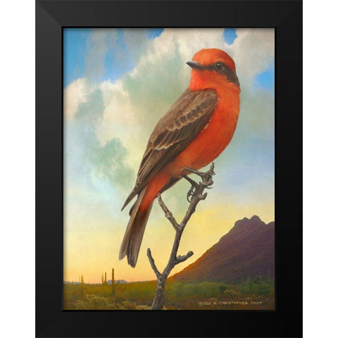On the Branch V Black Modern Wood Framed Art Print by Vest, Chris