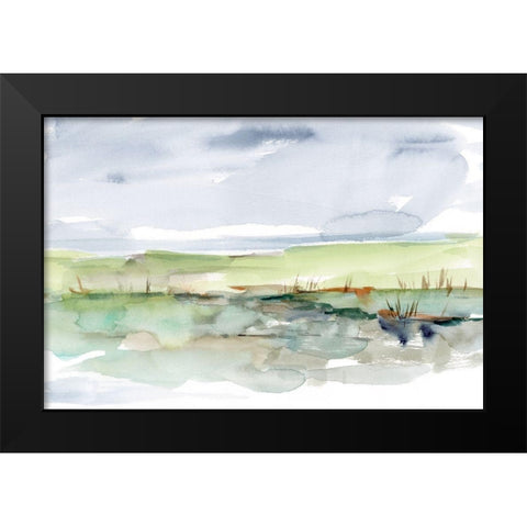 Pastel Inlet II Black Modern Wood Framed Art Print by Harper, Ethan