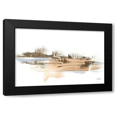 Natural Shoreline IV Black Modern Wood Framed Art Print with Double Matting by Harper, Ethan