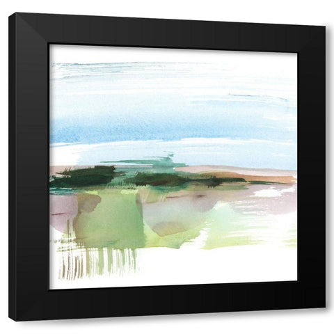 Abstract Wetland I Black Modern Wood Framed Art Print by Harper, Ethan