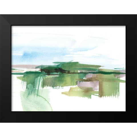 Abstract Wetland III Black Modern Wood Framed Art Print by Harper, Ethan