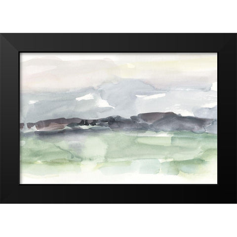 Mauve Horizon II Black Modern Wood Framed Art Print by Harper, Ethan