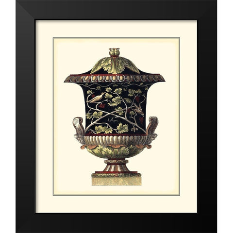Antonini Clementino Urn II Black Modern Wood Framed Art Print by Antonini, Da Carlo