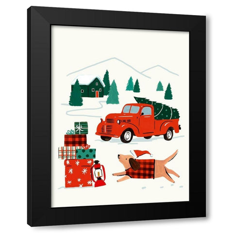 Going to Grandmas II Black Modern Wood Framed Art Print with Double Matting by Barnes, Victoria