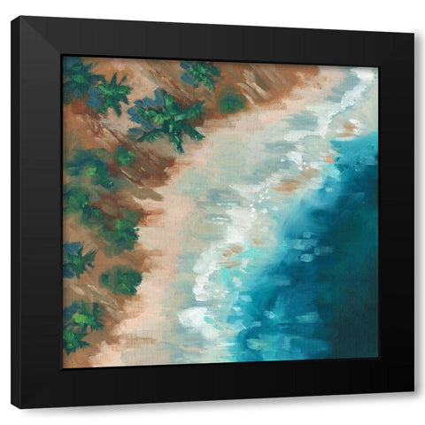 Cliffside Black Modern Wood Framed Art Print with Double Matting by Keusder, Danusia