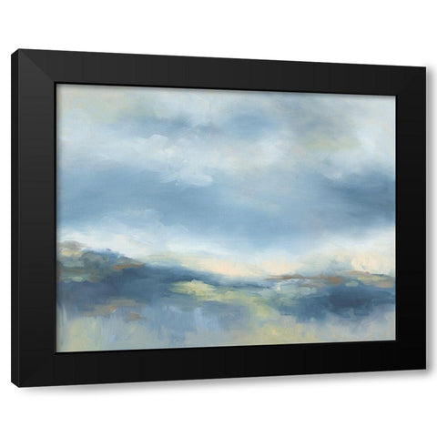 Buttermilk Sky Black Modern Wood Framed Art Print with Double Matting by Keusder, Danusia
