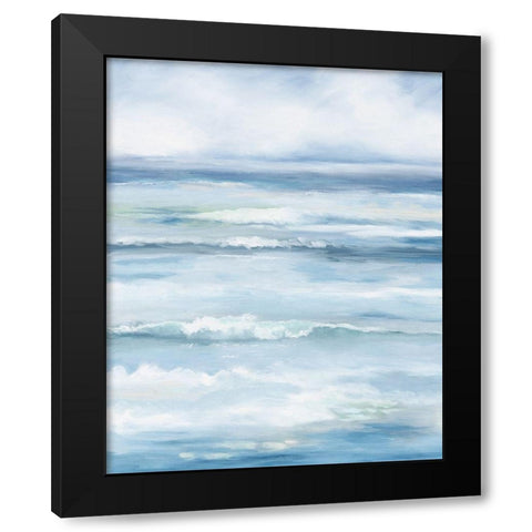 Into the Ocean Black Modern Wood Framed Art Print by Keusder, Danusia