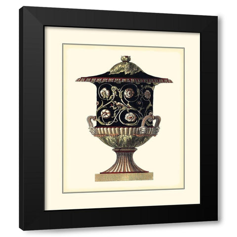 Antonini Clementino Urn III Black Modern Wood Framed Art Print with Double Matting by Antonini, Da Carlo