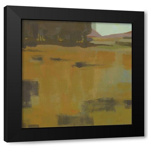 Mountain Meadow II Black Modern Wood Framed Art Print with Double Matting by Green, Jacob