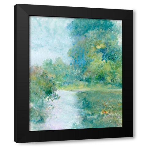 Tranquil Stream II Black Modern Wood Framed Art Print with Double Matting by OToole, Tim