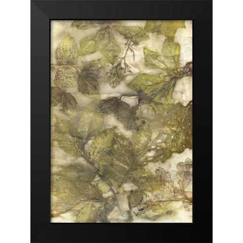 Eco Print III Black Modern Wood Framed Art Print by Phillips, Kathryn