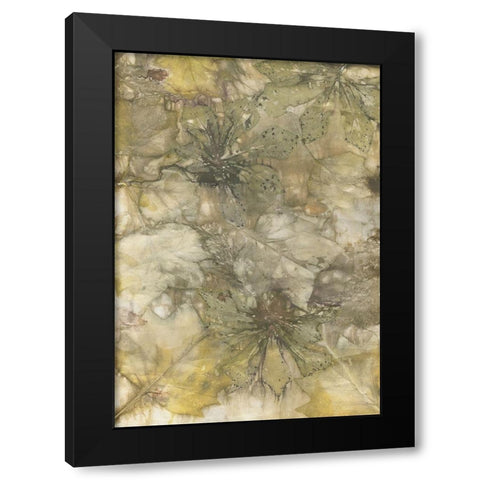 Eco Print IV Black Modern Wood Framed Art Print with Double Matting by Phillips, Kathryn