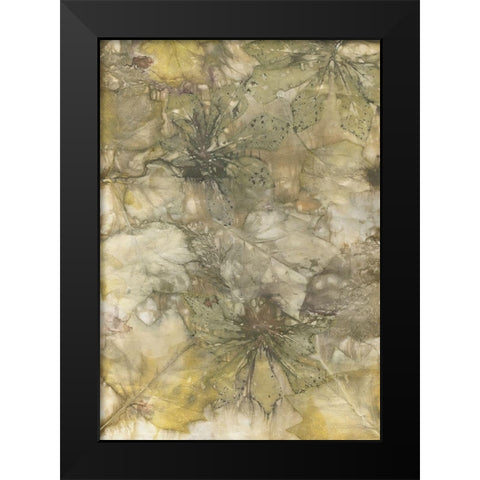 Eco Print IV Black Modern Wood Framed Art Print by Phillips, Kathryn
