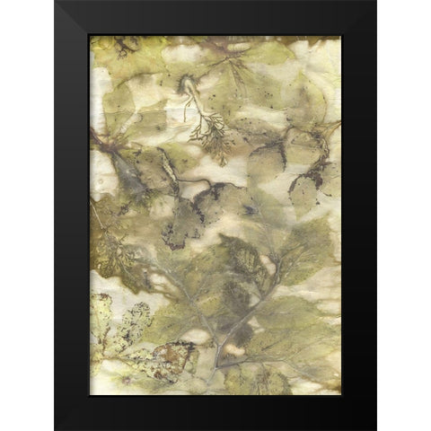 Eco Print VII Black Modern Wood Framed Art Print by Phillips, Kathryn