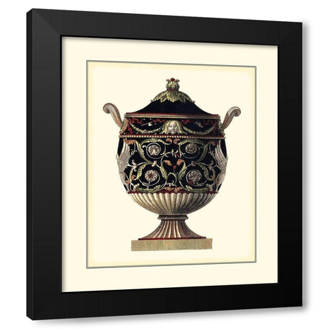 Antonini Clementino Urn IV Black Modern Wood Framed Art Print by Antonini, Da Carlo
