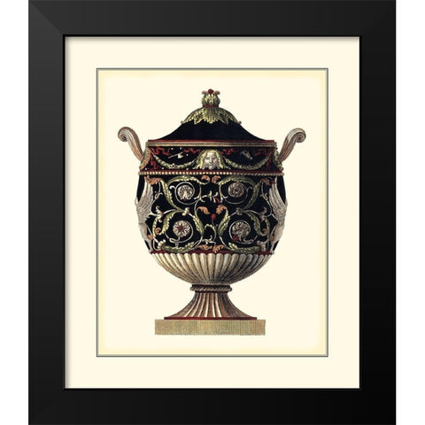 Antonini Clementino Urn IV Black Modern Wood Framed Art Print by Antonini, Da Carlo
