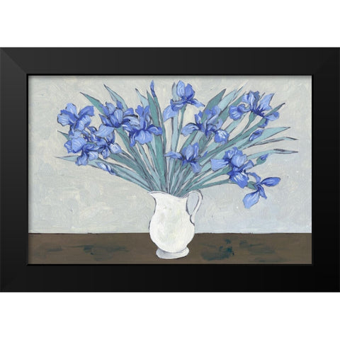 Van Gogh Irises I Black Modern Wood Framed Art Print by Wang, Melissa