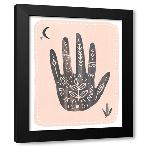 Oracle Reading I Black Modern Wood Framed Art Print with Double Matting by Warren, Annie